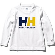 K L/S LOGO TEE HJ32000 W 110サイズ [アウトドア トップス キッズ]
