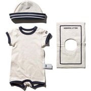 マイファーストHHロンパースセット B My First HH Rompers Set HB32011 (IV)アイボリー 70サイズ [アウトドア ロンパース ベビー]