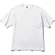 ショートスリーブプレーンポケットティー S/S Plain Pocket Tee HOE62020 (W)ホワイト Mサイズ [アウトドア カットソー メンズ]