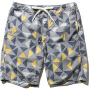 ジオプリントウォーターショーツ Geo Print Water Shorts HE72022 (MH)ミディアムグレー Mサイズ [トランクスタイプ水着 メンズ]