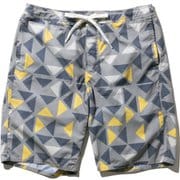 ジオプリントウォーターショーツ Geo Print Water Shorts HE72022 (MH)ミディアムグレー Lサイズ [トランクスタイプ水着 メンズ]