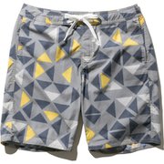 ジオプリントウォーターショーツ Geo Print Water Shorts HE72022 (MH)ミディアムグレー WLサイズ [水着 レディース]