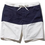 ラインウォーターショーツ LINE WATER SHORTS HE72024 (W)ホワイト XLサイズ [水着 メンズ]