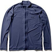 ロングスリーブフルジップラッシュガード L/S Full-zip Rashguard HE82025 (HB)ヘリーブルー WMサイズ [ラッシュガード レディース]