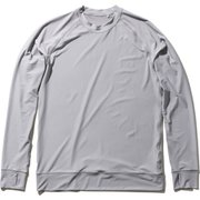 ロングスリーブラッシュガード L/S RASHGUARD HE82026 (MH)ミディアムグレー Mサイズ [ラッシュガード メンズ]