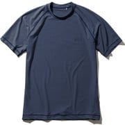 ショートスリーブラッシュガード S/S Rashguard HE82027 (HB)ヘリーブルー Mサイズ [ラッシュガード メンズ]
