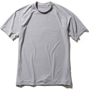 ショートスリーブラッシュガード S/S RASHGUARD HE82027 (MH)ミディアムグレー Mサイズ [ラッシュガード メンズ]
