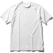 ショートスリーブラッシュガード S/S Rashguard HE82027 (W)ホワイト Mサイズ [ラッシュガード メンズ]