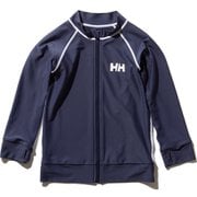 ロングスリーブHHフルジップラッシュガードポ L/S HH Full-Zip Rashguard HJ82001 (HB)ヘリーブルー 120サイズ [ラッシュガード ボーイズ]