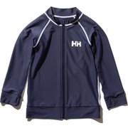 ロングスリーブHHフルジップラッシュガードポ L/S HH Full-Zip Rashguard HJ82001 (HB)ヘリーブルー 150サイズ [ラッシュガード ボーイズ]