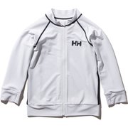 ロングスリーブHHフルジップラッシュガードポ L/S HH Full-Zip Rashguard HJ82001 (W)ホワイト 120サイズ [ラッシュガード ボーイズ]