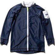 ロングスリーブフルジップラッシュガード L/S Full-Zip Rashguard HJ82004 (HB)ヘリーブルー 110サイズ [ラッシュガード ボーイズ]