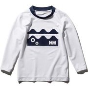 K LS CREW RASHGRD HJ82005 W 140サイズ [ラッシュガード ボーイズ]