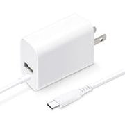 USB PD AC充電器 USB-Cコネクタ & USB-Aポート ホワイト PG-PDA18CAC2W