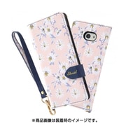 RT-BSO4EVC4/BE [BASIO 4 手帳型レザーケース 総花柄 ハンドストラップ付き ベージュ]