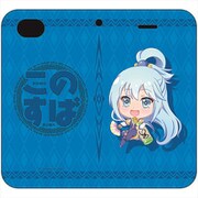 映画 この素晴らしい世界に祝福を！紅伝説 ぽぷきゃら 手帳型iphone 6/7/8 カバー アクア [キャラクターグッズ]