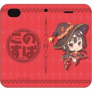 映画 この素晴らしい世界に祝福を！紅伝説 ぽぷきゃら 手帳型iphone 6/7/8 カバー めぐみんA [キャラクターグッズ]