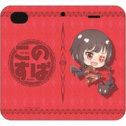 映画 この素晴らしい世界に祝福を！紅伝説 ぽぷきゃら 手帳型iphone 6/7/8 カバー めぐみんB [キャラクターグッズ]