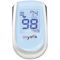マイスコ パルスオキシメータDX 特定保守管理医療機器 MY-2000B あじさいブルー