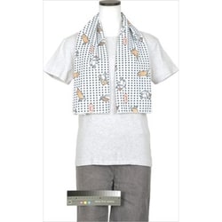 ねむねむアニマルズジャポン UVひんやりタオル WHITE 30×100cm 1枚 78558-11