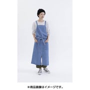 washedデニム&ヒッコリーラップエプロン BL S-161201