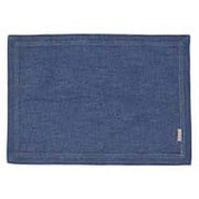washedデニム&ヒッコリーフレームランチョンマット NV J-161201
