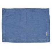 washedデニム&ヒッコリーフレームランチョンマット BL J-161201