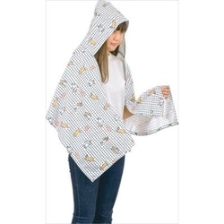 ねむねむアニマルズ ジャポン UVひんやりフードブランケット WHITE 78559-11