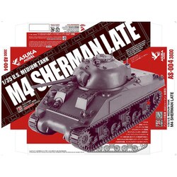 AS004 アメリカ中戦車M4Aシャーマン後期型 [1/35スケール プラモデル]