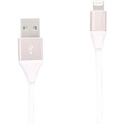 Lightningコネクタ対応 USBストロングSケーブル 150cm ピンクゴールド QL-047PG