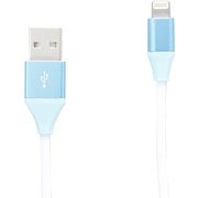 Lightningコネクタ対応 USBストロングSケーブル 150cm ターコイズブルー QL-047TB