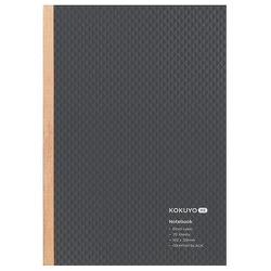 ノートブック KOKUYO ME（コクヨミー） B6（182×128mm） B罫（中横罫）/罫幅6mm 無線綴じ 26行 70枚 黒（GRAYISH BLACK） KME-NB668DM