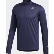 オウン ザ ラン ハーフジップ 長袖Tシャツ Own The Run Half-Zip Tee FYR44 テックIND J/Mサイズ [ランニングシャツ メンズ]