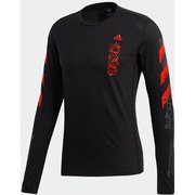 ファスト グラフィック 長袖Tシャツ Fast Graphic Tee GLR43 ブラック J/Lサイズ [ランニングシャツ メンズ]