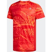オウン ザ ラン グラフィックTシャツ Own the Run Graphic Tee FYR43 ソーラーレッド/スカーレット J/Lサイズ [ランニングシャツ メンズ]