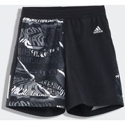 OWN THE RUN グラフィックショーツ IYY20 ブラック/グレーワン/グレーシックス J/M7サイズ [ランニングパンツ メンズ]