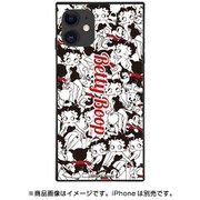 AB-0946-IP11-RDBK [iPhone 11/XR スクエア型 ガラスケース ベティ・ブープ RED BLACK PRESENT]