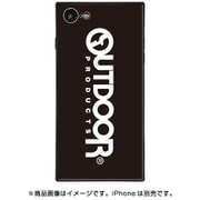BJ-0036-IP78-BLK2 [iPhone 8/7 スクエア型 ガラスケース OUTDOOR BIG LOGO（ビッグロゴ）]