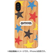 AB-1020-IP0X-WD01 [iPhone XS/X ウッドケース OUTDOOR ギンガムチェック]