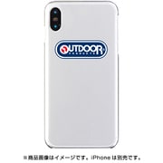 AB-1021-IP0X-CLR3 [iPhone XS/X クリアケース OUTDOOR LOGO BLUE（ロゴ ブルー）]
