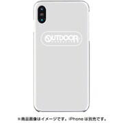 AB-1021-IP0X-CLR4 [iPhone XS/X クリアケース OUTDOOR LOGO WHITE（ロゴ ホワイト）]