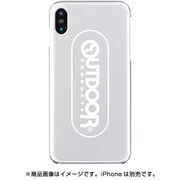 AB-1021-IP0X-CLR5 [iPhone XS/X クリアケース OUTDOOR BIG LOGO WHITE（ビッグ ロゴ ホワイト）]