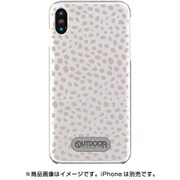 AB-1021-IP0X-CLR7 [iPhone XS/X クリアケース OUTDOOR ダルメシアン beige]