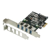 USB3.0増設ボード 外部4ポート PCI Expressx1（Rev.2.0）接続 ロ―プロファイルブラケット付属 OWL-PCEXU3E4LS
