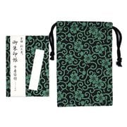 京都彩工房 御朱印帳 桜唐草 緑/赤 3781-1