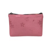 小銭 カードケース ファスナー付き 桜柄 ピンク 2261-2