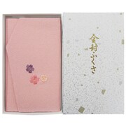 788-9 [エステルちりめん 刺繍入り 金封ふくさ 桜 ピンク]