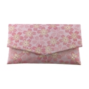 1643-2 [房カバー付き 金襴 桜 日本製 数珠袋 ピンク]
