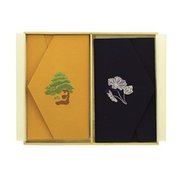 756 [正絹ちりめん刺繍入 金封ふくさ慶弔セット]