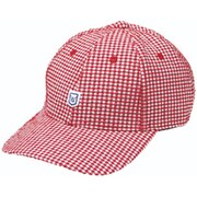 EDC2048A RD/WH [サッカー地キャップ メンズ レッド/ホワイト F]